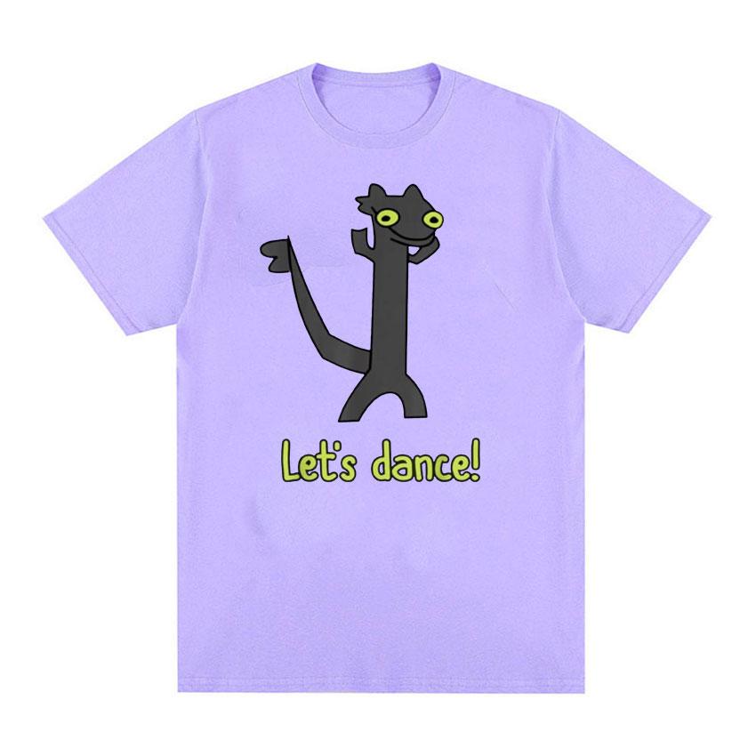 Toothless Dance Meme Let's Dance Meme T Shirt Men Women Fashion Retro Gothic Funny T-shirts Casual Cotton Oversized T-shirt Tops