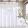 No Hooks Needed Marble Shower Curtain Set with Snap-in Liner, Modern Abstract Shower Curtains for Luxury Hotel Grade Spa-Like Bathroom Decor