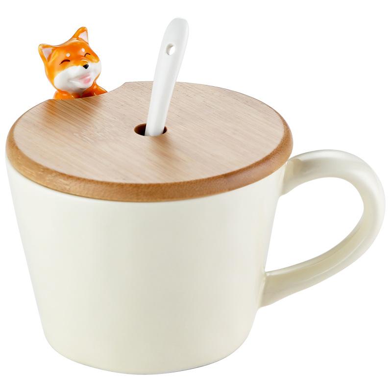 Cartoon Ceramic Cup High Value Creative Coffee Cup Breakfast Cup Couple Water Cup Gift Cup Teacup