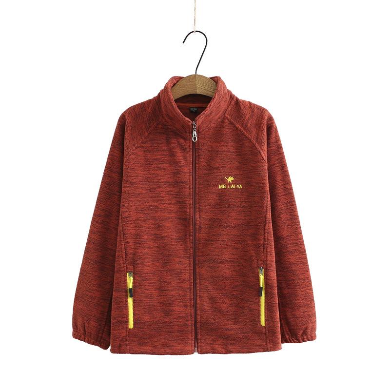 Mother's Polar Fleece Jacket Autumn Plus Velvet Loose and Soft Fashion Women's Fleece Autumn and Winter Jacket