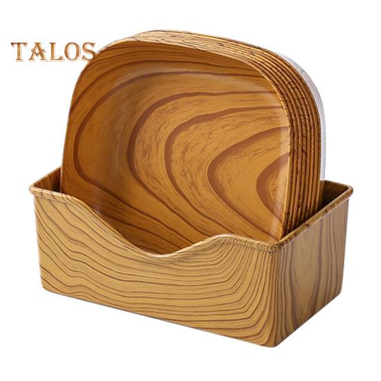 4/8Pcs Spit Bone Dish Large Capacity Storage Rounded Edges Reliable Cake Fruit Dessert Tableware Tray Restaurant Accessories