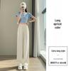 Women's Chiffon Wide-Leg Pants, Summer 2026: High-Waist, Lightweight Ice Silk, Sun-Protective, Casual Drape Style.