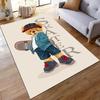 Cool Bear Graphic Carpet for Kids Room or Living Space Decor Suitable for use as an anti-slip for living room bedroom sofas
