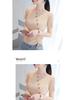 Ice Silk Tie-Up V-Neck Knit Pullover for Women