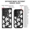 Für Samsung Galaxy S25 S24 S22 Ultra Plus S23 S21 S20 Fe A55 A54 A14 5g Floral Silikon Soft Slim Objektiv Schutz Fall Abdeckung
