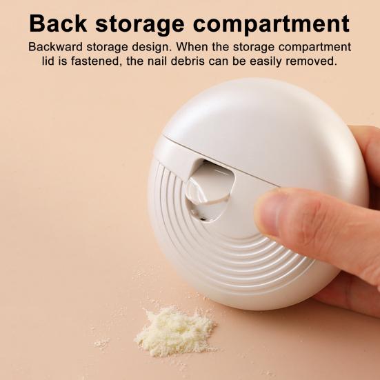 Electric Nail Clipper 3 Speed Automatic Nail Trimmer with LED Light USB Rechargeable Baby Kids Adults Seniors Toenails Fingernail Cutter Polisher