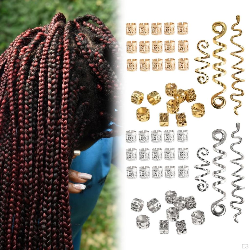 28 Pieces Hair Jewelry for Braids, Clip Accessories, Dreadlock Beads, Braids
