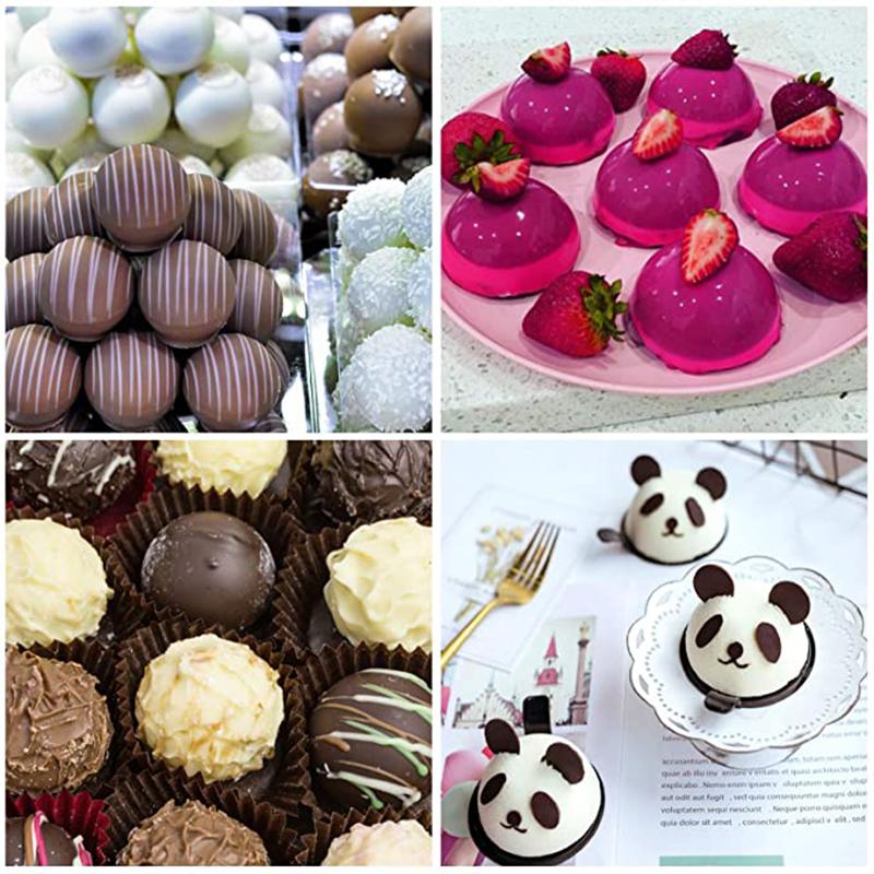 Semi Sphere Silicone Mold For Baking Half Ball Chocolate Candy Dome Mousse Cake Pastry Tools Round Fat Bombs Kitchen Supplies