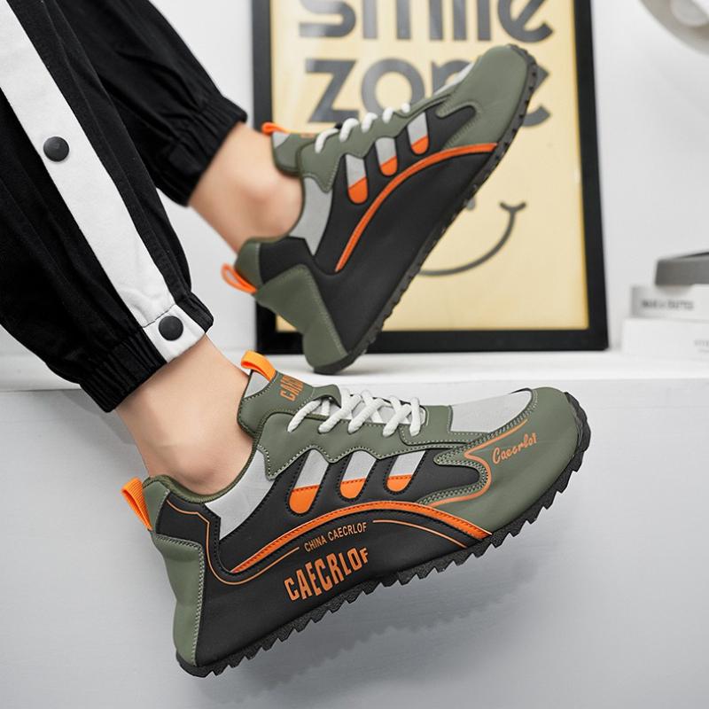 Outdoor Fashion Sneaker für Herren Lässige PU-Leder Atmungsaktive Sportschuhe Designer Herren Schnürschuhe Plateau Vulkanisierte Schuhe Herren
