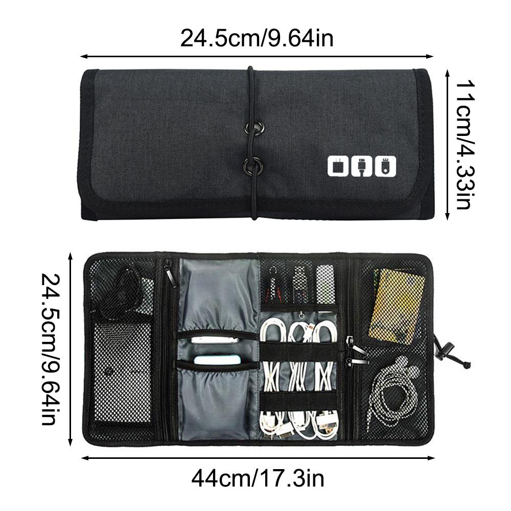 Large Capacity Digital Storage Bag Travel Equipment Storage Bag Headphone Cable Mobile Phone Charger Folding And Organizing Bag