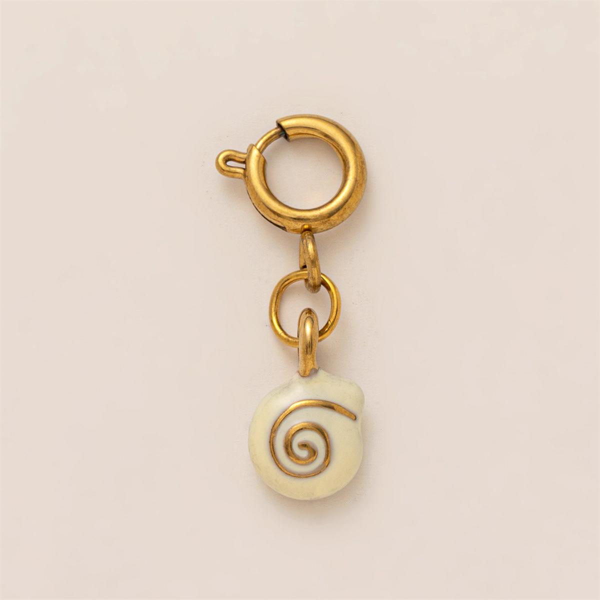 Stainless Steel Marine Life Series Pendant DIY Furnace Vacuum Electroplating 18K Gold Color Preserving Female