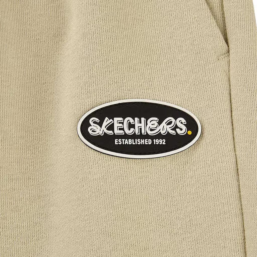 Skechers Fashionable Comfortable Versatile Mid-Rise Knitted Sports Pants Women Bottoms Cream L424W098-028R