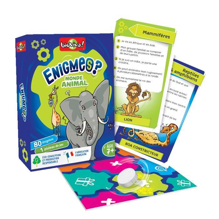 Jeu de cartes - Enigmes - Monde animal - 2 à 6 joueurs - Dès 7 ans - Fabriqué en France et éco-responsable