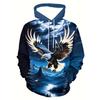 2025 Mode Cooler Adler Herren Hoodie 3D Gedruckte Hoodies Edition Trend Amerikanischer Adler Herren Sportbekleidung Kinder Freizeit Unisex Pullover