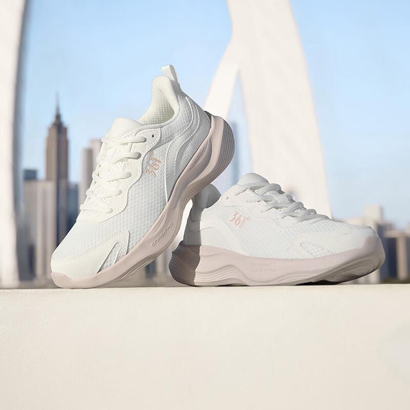 361° Women's Breathable Commuting Thick-Soled Cushioned Casual Running Shoes