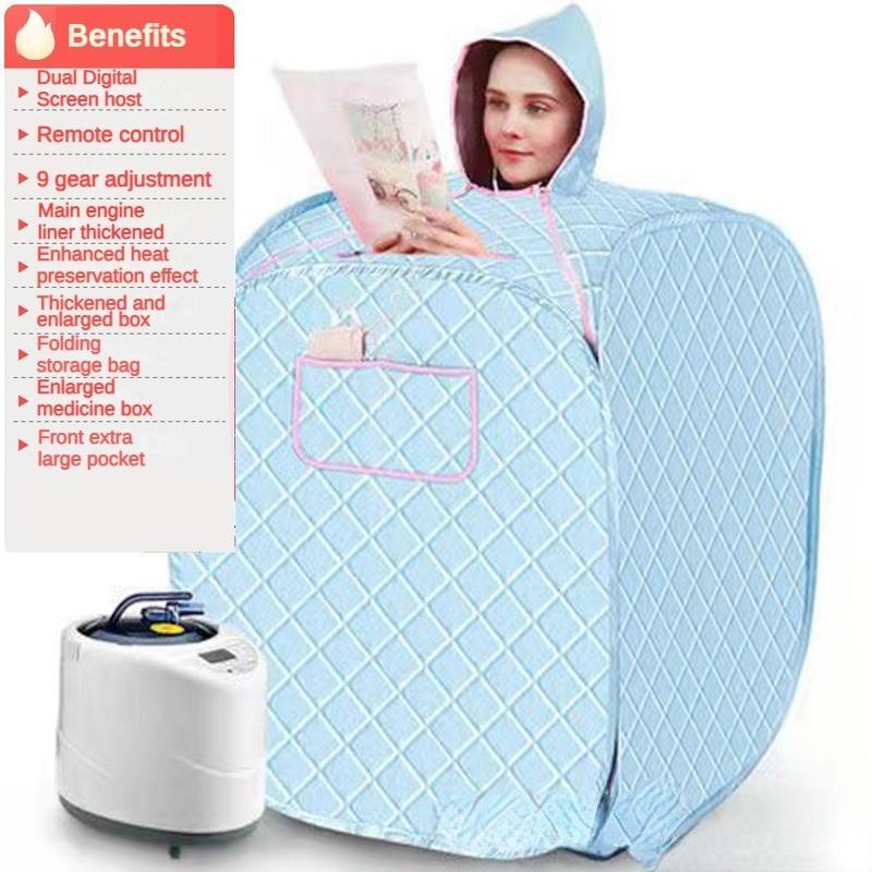 1000W Portable Household Shower Cabin Sauna Bag Folding Sauna Sweating Steam Room SPA Loss Weight Calories Burned Sauna Tent Suit