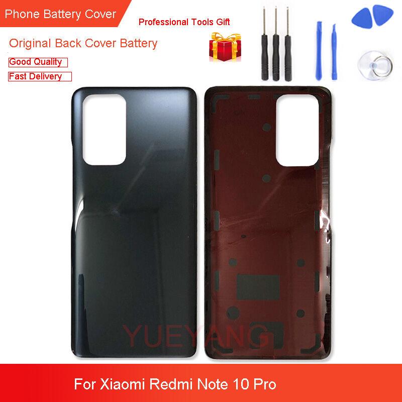 For Xiaomi Redmi Note 10 Pro M2101K6G, M2101K6R Glass Back Cover Rear Door Housing Replacement Spare Repair Parts + 8 Pcs Tools