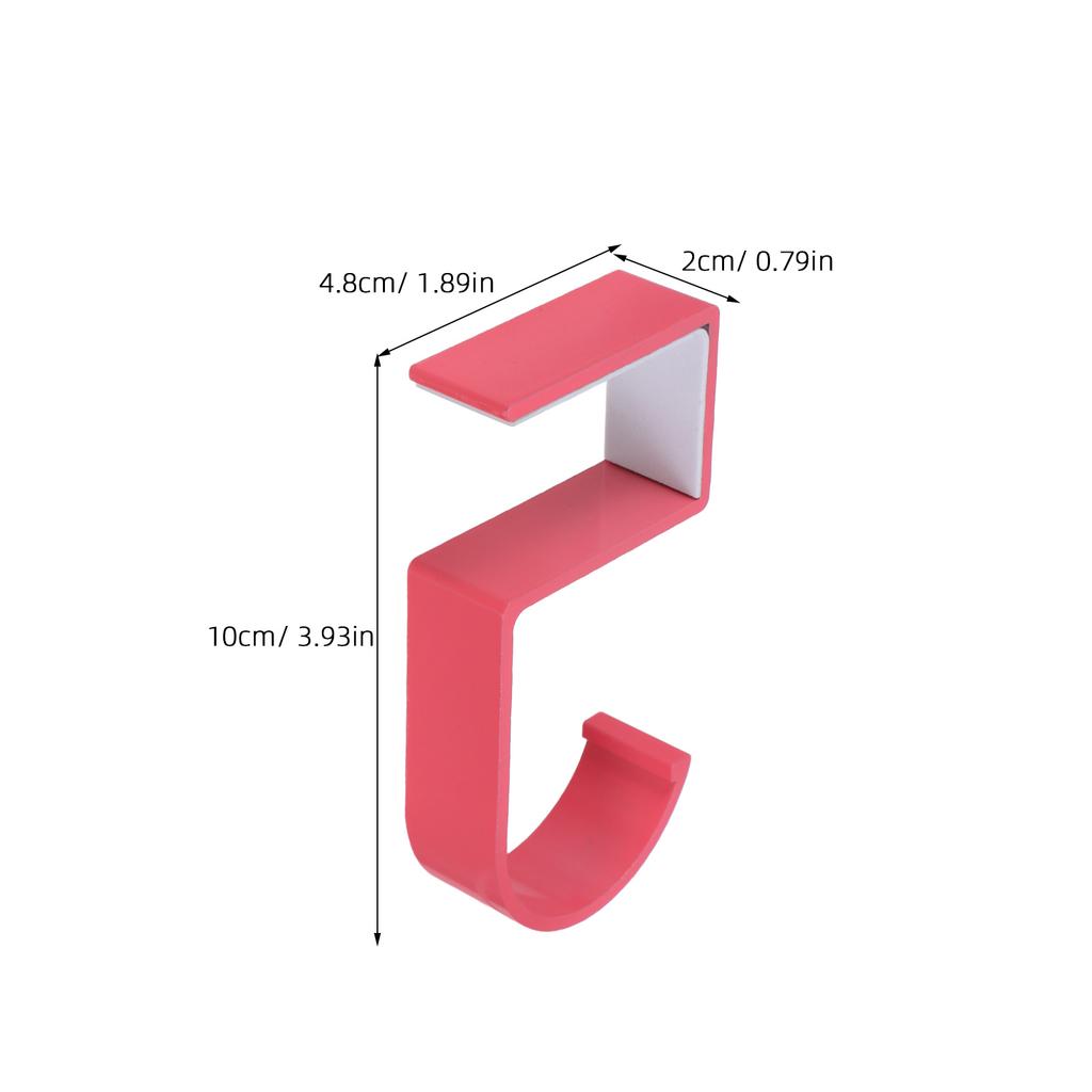 4pcs Heavy Duty Desk Bag Hook Table Purse Hanger Space-Saving Bag Holder For Office Bedroom Kitchen Tabletop Storage Organizer