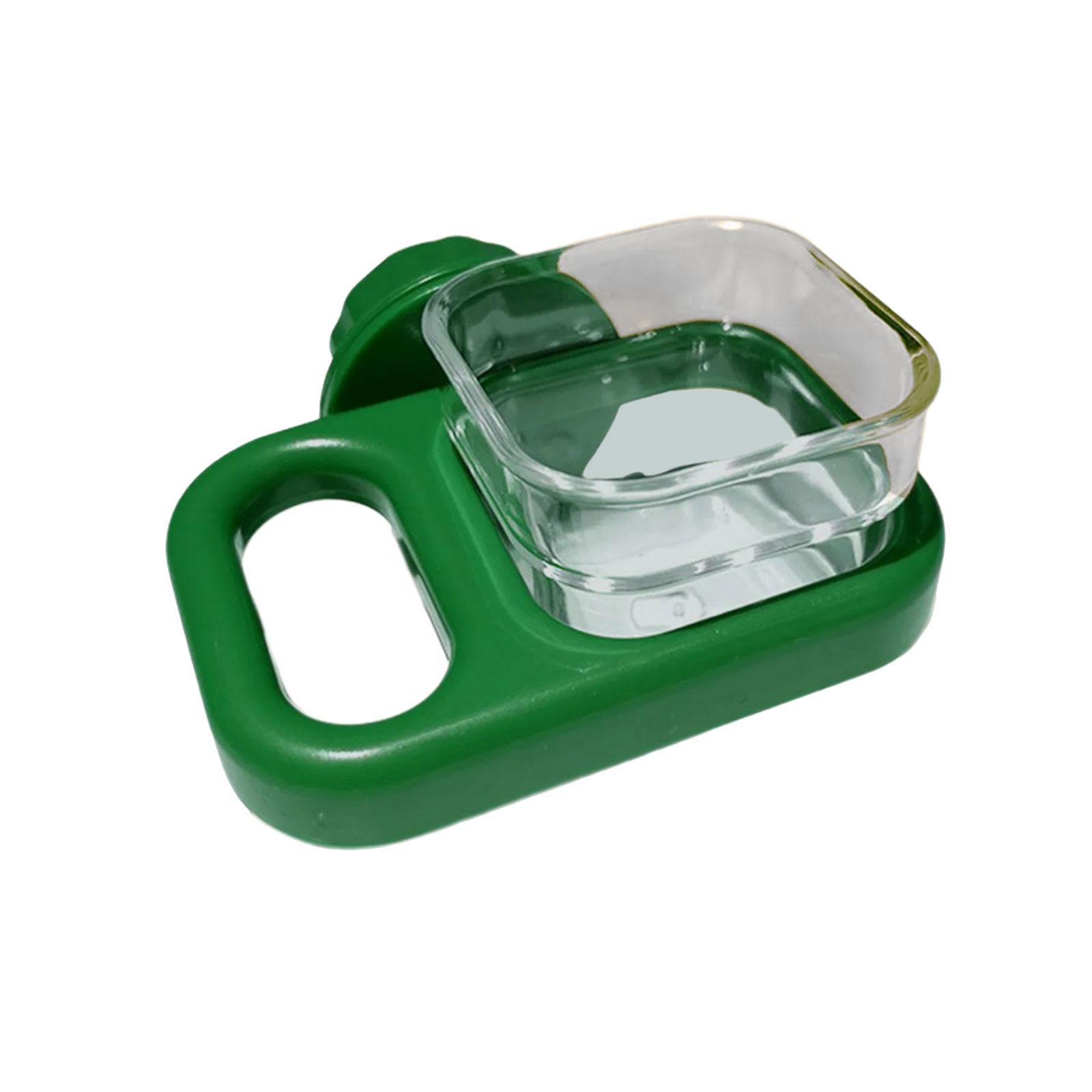 

Pet Bird Feeding Bowl with Clip Bird Cage Water and Food Cup for Cockatiels Parakeets Macaws Lovebirds Small Animals B зелений
