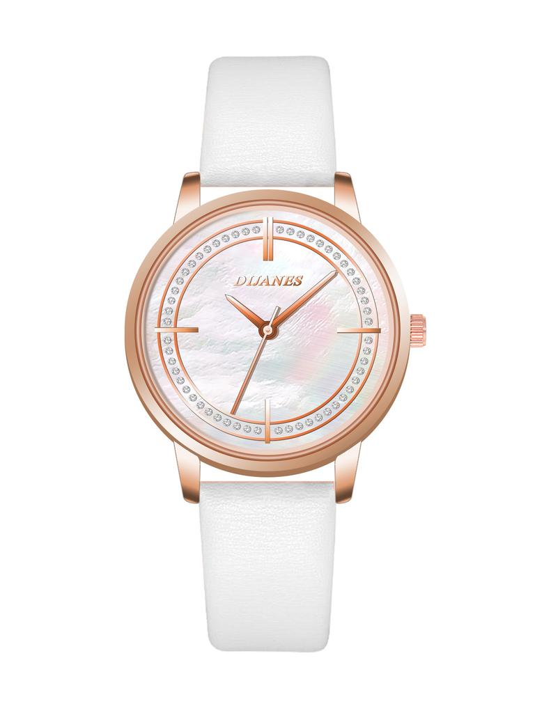 Dijanes Diamond-Encrusted Fashion Women'S Watch Big-Name Niche Retro Quartz Trend Watch Women'S Watch
