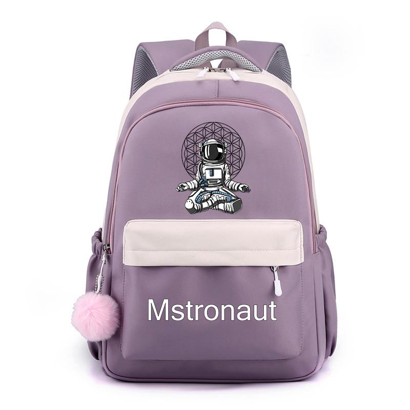 

Японский школьный рюкзак с рисунком космонавта, для старшеклассника, ученика средней школы, большой вместимости, контрастного цвета, дорожный рюкзак No specification