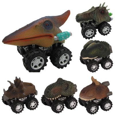 Mini Dinosauří auto hračka s pružinovým stahováním modelu auta Natahovací hračky pro děti Vzdělávací hračka pro děti