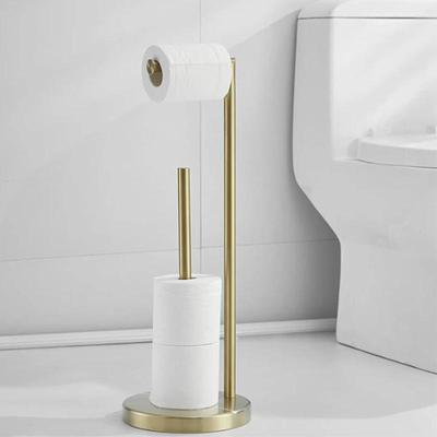 Floor-standing Tissue and Toilet Paper Holder for Bathroom and Kitchen