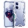 Zimon Luxury Armor Metal Aluminum Phone Bumper For Realme GT Neo 7 6 6T SE GT5 Pro Cover Mechanical Purely Handmade Skull Case