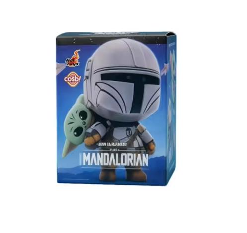 The Mandalorian And Grogu Hot Toys Cosbi Plush Blind Box Case Unopened Authentic Keychain Pendant Toy Birthday Gift