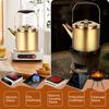 Stainless Steel Tea Pot Spout Design 1.8L Large Capacity Tea Kettle with Removeable Infuser Fine Mesh Filter for Home Camping