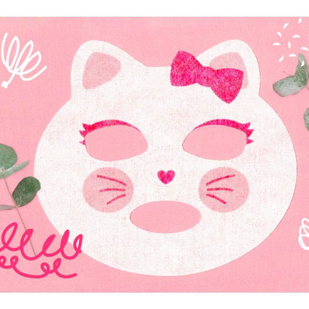 Pink Princess Kids Coco Cat Moisturizing Magic Mask Pack M Size, 10 Pieces, 1 Piece