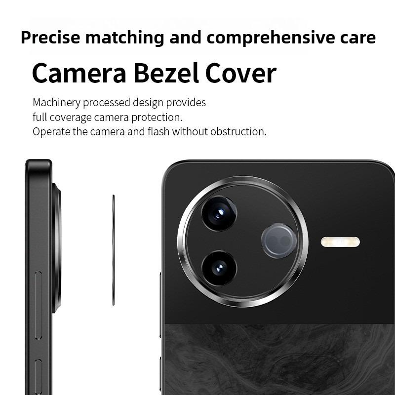 KALEBOL KLB-LPC005 For Xiaomi Poco F7 Pro 5G Hollow Lens Protector Aluminum Alloy Phone Camera Bezel Cover