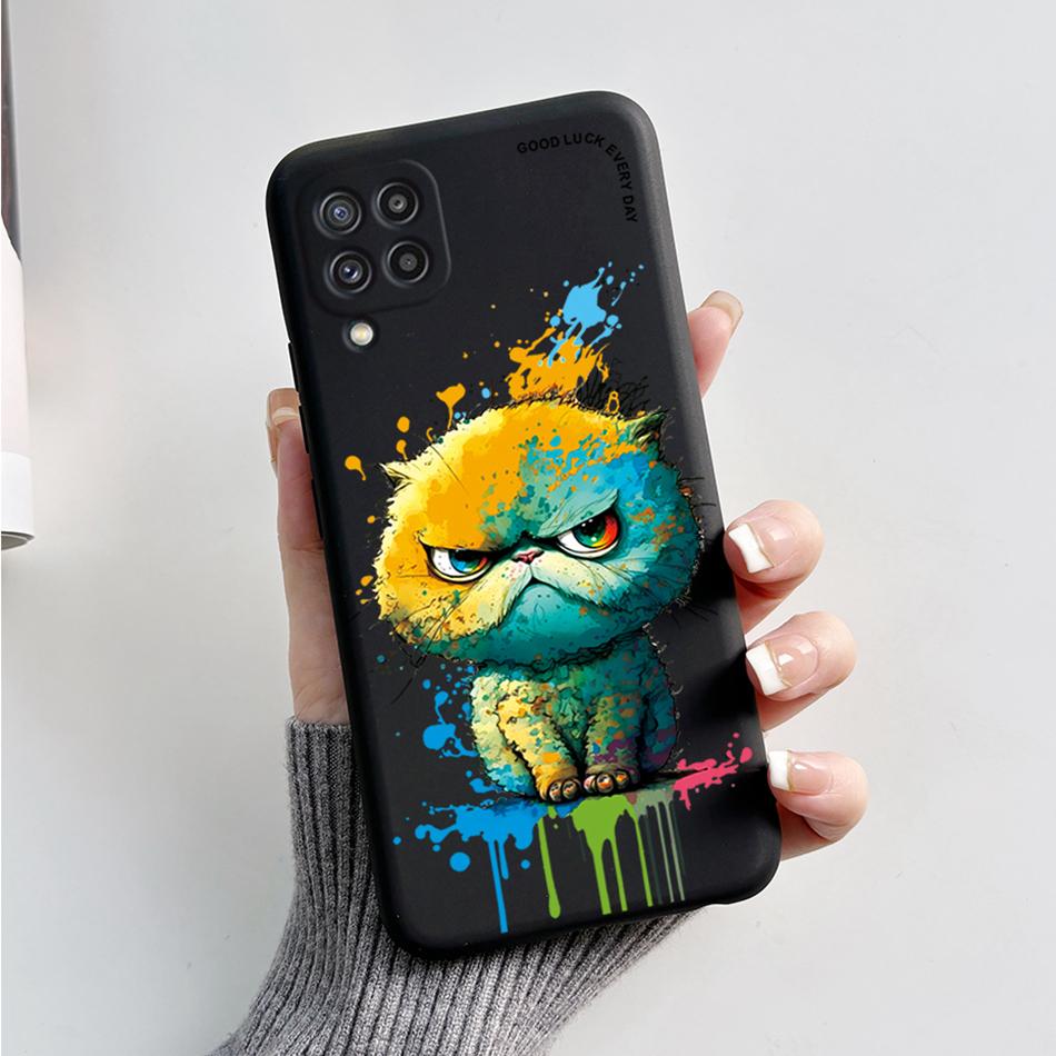 For Samsung M32 Case Cute Astronaut Painted Soft Bumper Funda Silicon Back Cover on Samsung Galaxy M32 M 32 SM-M325F Phone Case