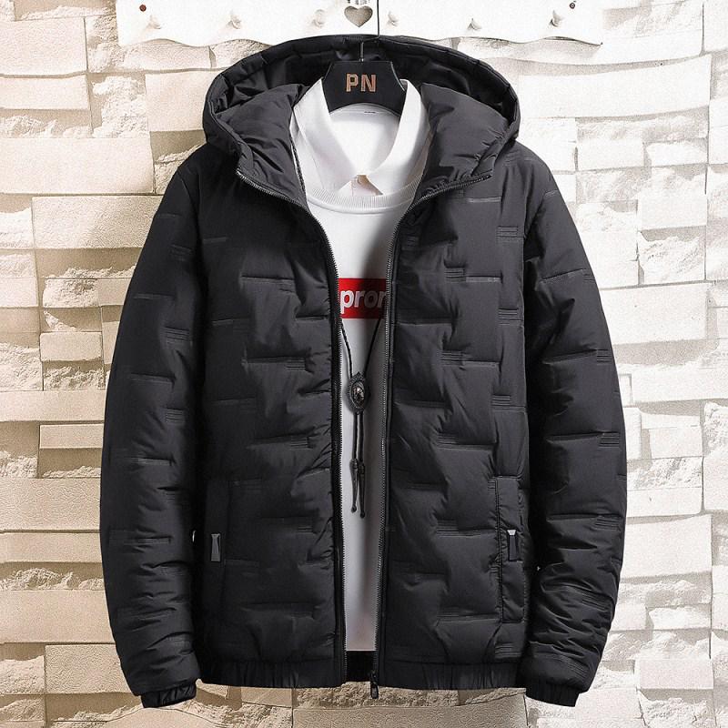 Giacca Invernale Calda in Cotone Spesso con Cappuccio per Uomini Taglie Forti - Cappotto Casual & alla Moda per Protezione dal Freddo