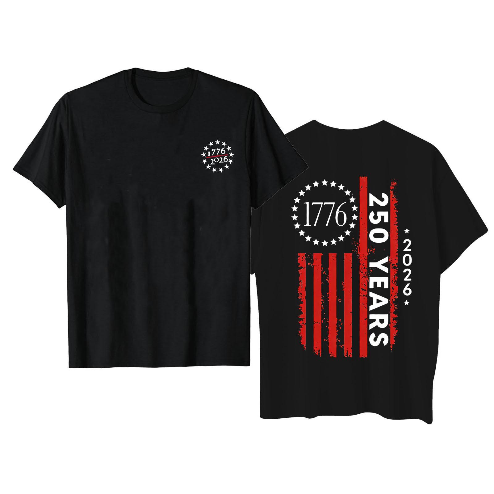 

Men s Casual Daily Printed Top Round Neck T-shirt XXXL чорний