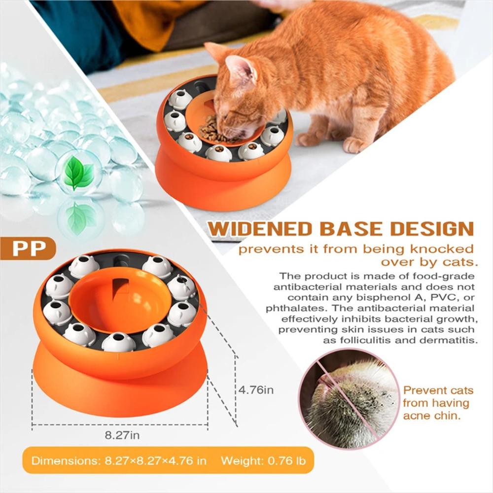 Cat Toys Cats Puzzles Feeder Rotating Slow Feeder Interactive for Indoor Cats Feeder Pet Toy for Aid Pets Digestion And Mental