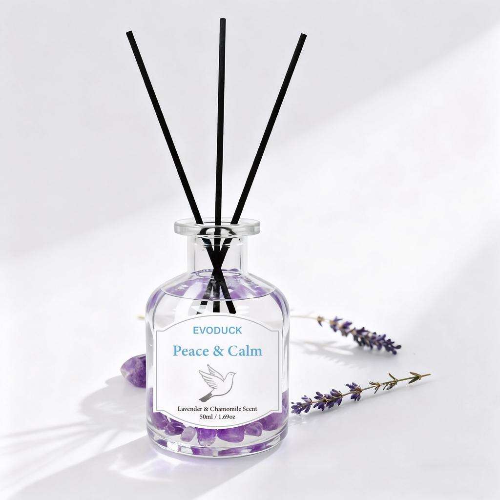 Flameless Reed Diffuser Set - Bottle With Essential Oil & Rattan Reeds | Car Air Freshener ,winter Christmas gift,gift for woman