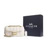 Coach Tabby 20 Striped Quilted Push Lock Closure Logo Flap Pillow Bag Women Handbags Chalk-White CP149-B4HA