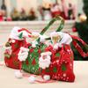 Christmas Gift Bag With Santa Claus Design For Holiday Decor And Gift Packaging