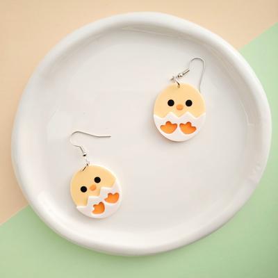 Easter Personality Cute Acrylic Earrings Simple Temperament Versatile Stud Earrings Earrings