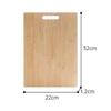 Eco-Friendly Bamboo Wooden Cutting Board Durable Double-sided Cut Meat Chopping Board Portable Vegetable Cutting Board BBQ