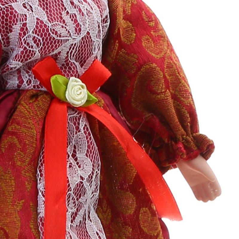 Collectible Victorian Doll Porcelain Doll Ceramic Female Doll Delicate Realistic Doll Desk Display Centerpieces