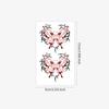 Red And Black Thorns Love Butterfly Tattoo Sticker Dark Sweet Cool Waterproof Lasting Chest Collarbone Personality Pattern