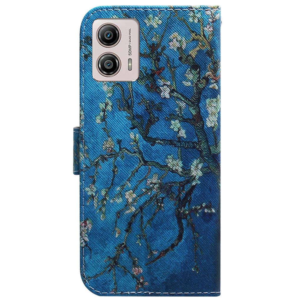 For Motorola Moto G13 4G/G23 4G/G53 5G Wallet Phone Case Pattern Printing PU Leather Stand Cover Shell