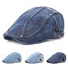 Adult Polyester Stitched Cap Berets Outdoor Sun Hat Forward Jeans Hat