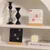 Nordic Wooden Ring Acrylic Calendar: Aesthetic Desktop Ornament and Decompression Decoration