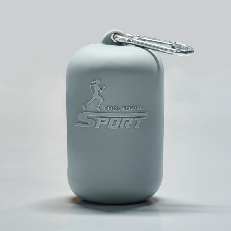 Portable Silicone Quick-Dry Cooling Towel Set with Breathable Storage Box