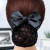 Hair Accessories Bowknot Hair Clip Net Bun Hair Cover Net Bun Snood Net Bun Crochet Women Barrette