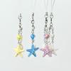 Color Shell Conch Starfish Bead Keychain Backpack Pendant Mobile Phone Chain Lanyard Cartoon Cute Bag Pendant Decoration Gifts