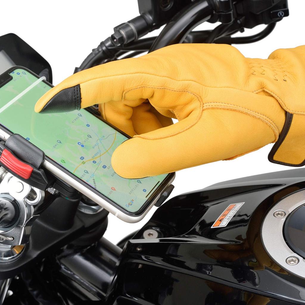 Daytona Premium Motorcycle Gloves Genuine Leather Waterproof Windproof Made in Japan Winter Gloves Camel M Size 17580 Autumn/Winter (Cowhide)